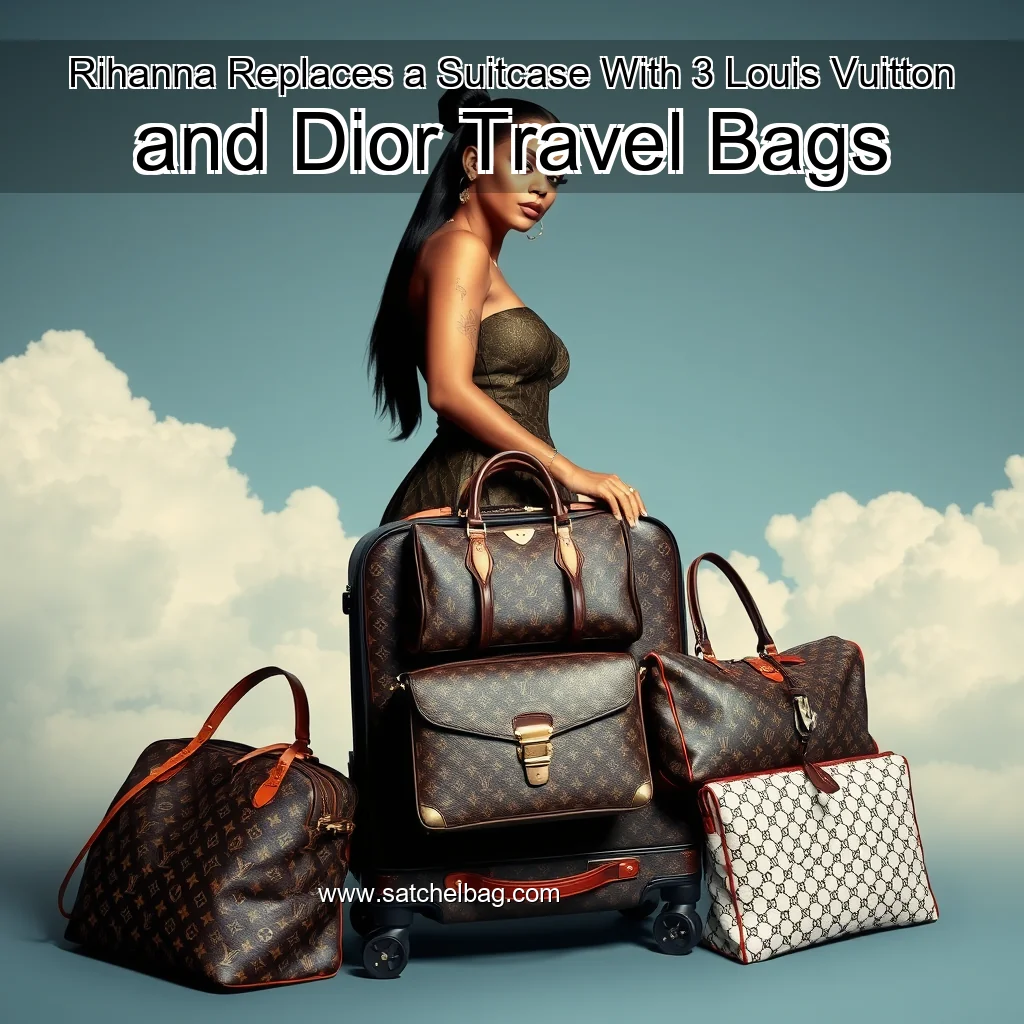 Read more about the article Rihanna Replaces a Suitcase With 3 Louis Vuitton and Dior Travel Bags