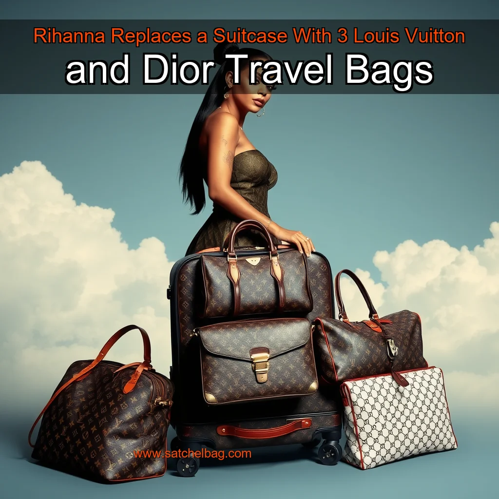 Read more about the article Rihanna Replaces a Suitcase With 3 Louis Vuitton and Dior Travel Bags