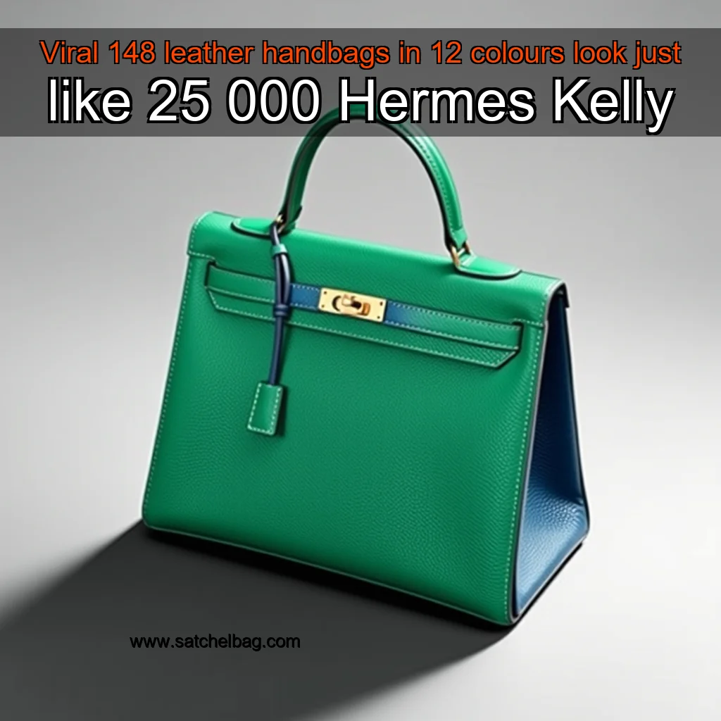 Read more about the article Viral 148 leather handbags in 12 colours look just like 25  000 Hermes Kelly