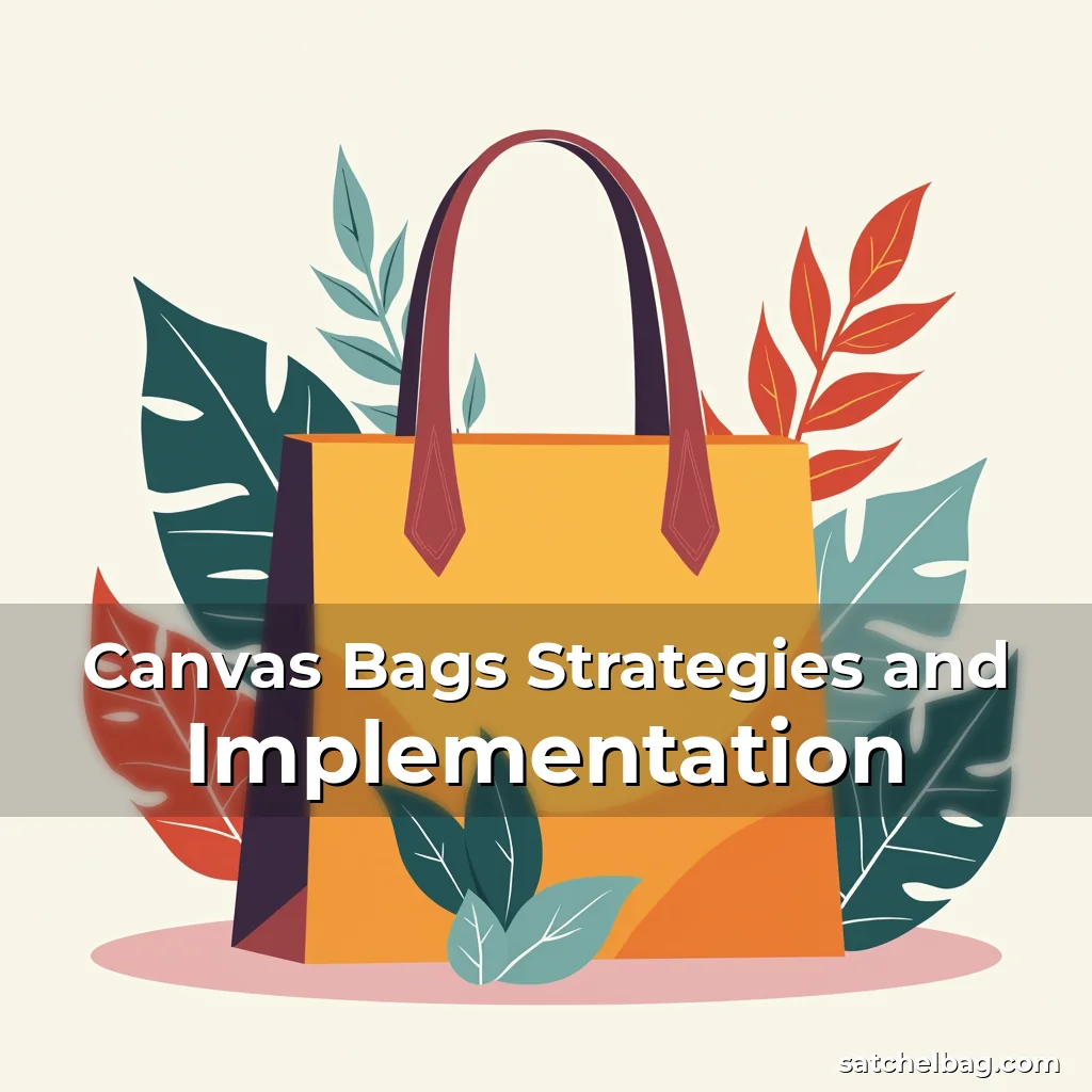 Read more about the article Canvas Bags Strategies and Implementation